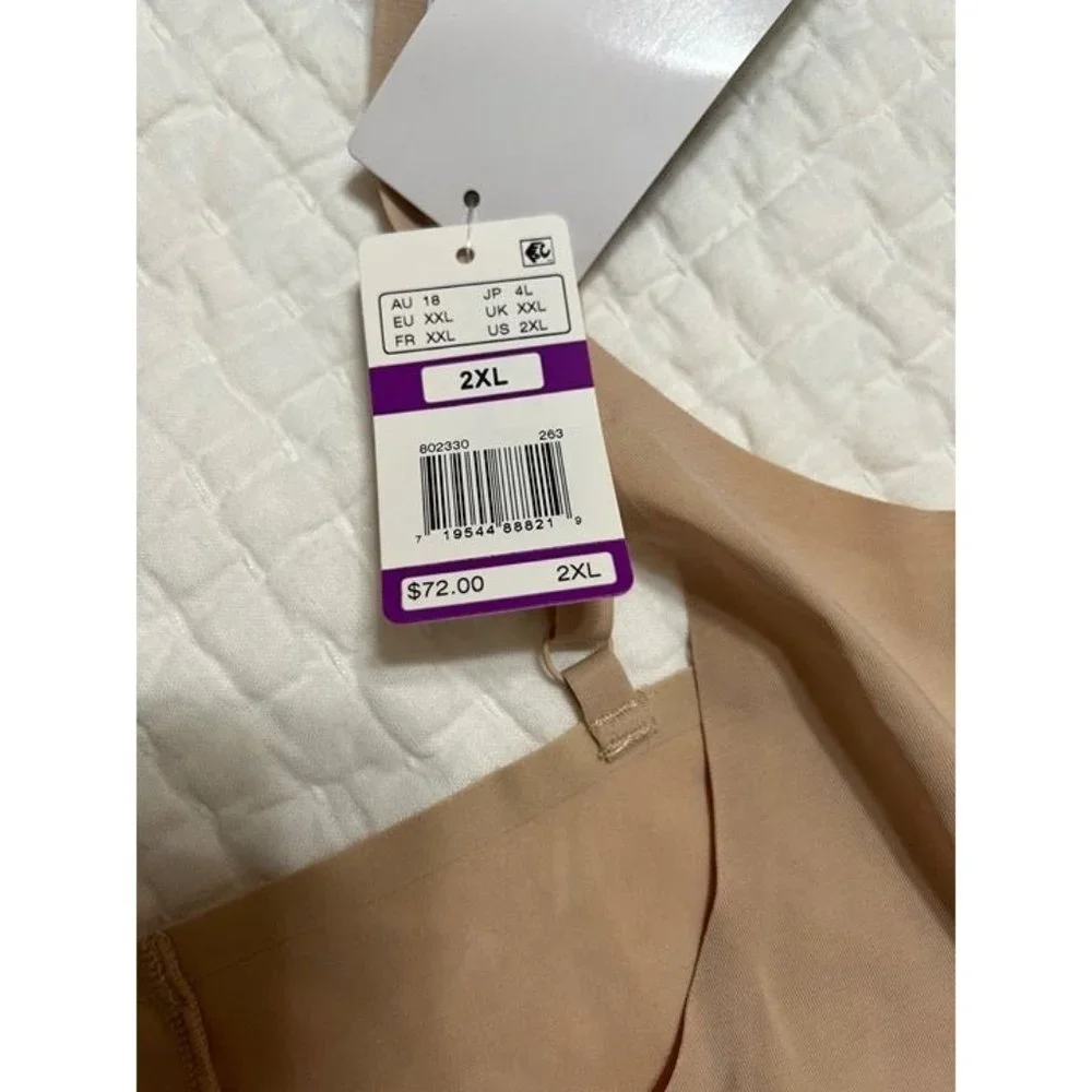 Wacoal NWT Sz 2XL Open Bust Thigh Shaper Lightweight Moderate Control - Picture 5 of 13